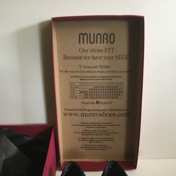 Munro Traveler Size 8W Black Stretch Comfort Shoes #741687 USA - Picture 14 of 16